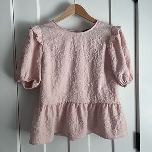 EXPRESS | Elegant Pink Textured Women's Top